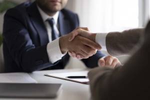 People shaking hands